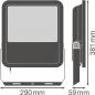 Preview: LEDVANCE LED Fluter 125W 6500K 15000 Lumen IP65 schwarz