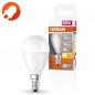 Preview: OSRAM E14 LED Lampe weiß gefrostet blendreduziertes warmweißes Licht 8W wie 60W