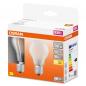 Preview: 2er Pack OSRAM E27 LED STAR Classic Leuchtmittel matt 11W wie 100W warmweißes Licht