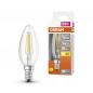 Preview: OSRAM E14 LED STAR FILAMENT Kerze klar 5,5W wie 60W warmweiß für Kronleucher und schmale Leuchten