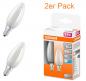 Preview: 2er-Pack E14 OSRAM LED STAR RETROFIT Lampe matt 4W wie 40W neutralweißes Licht