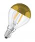 Preview: OSRAM E14 LED Kopfspiegellampe vergoldet 4W wie 34W warmweißes blendfreies Licht