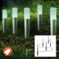 Preview: LEDVANCE SMART+ WiFi Garden Pole Lichterkette RGBW Edelstahl 5-flammig Basisiset