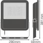 Preview: LEDVANCE LED Flutlichtstrahler - FL AREA ASYM 48x92 72 W 4000 K BK - mit linsenbasierender asymmetrischer Leuchtdichteverteilung