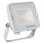Preview: LEDVANCE Kompakter LED Fluter 10W 3000K warmweißes Licht IP65 in Weiß