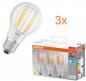 Preview: 3er Pack OSRAM LED BASE Filament E27 Glühlampe 11W wie 100W neutralweißes Licht