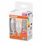 Preview: 2er Pack OSRAM E14 LED Kerzenlampen + RGBW Farbwechsel dimmbar Fernbedienung 5,5W wie 40W warmweißes Licht