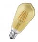 Preview: LEDVANCE smarte E27 WiFi Kolben Filament Lampe Gold mit extra warmweißem Licht 6W wie 53W dimmbar