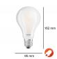 Preview: Ultra starke OSRAM E27 LED Lampe STAR Classic matt 24W wie 200W warmweißes Licht 2700K