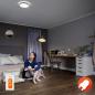 Preview: LEDVANCE Dimmbare flache LED Deckenleuchte Orbis Ø31cm mit Fernbedienung und wechslbarer Farbtemperatur