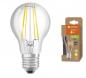 Preview: Ledvance E27 Besonders effiziente LED Lampe Classic FILAMENT klar 2,5W wie 40W 3000K warmweißes Licht für die Wohnung