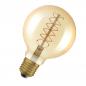 Preview: OSRAM LED VINTAGE E27 Glühlampe Globe 95 GOLD dimmbar 7W wie 48W extra warmweißes gemütliches Licht