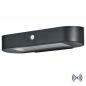 Preview: LEDVANCE Wandleuchte Endura Style Oval Wall Solar & Sensor in Schwarz aus Aluminium 4000K