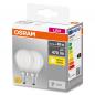 Preview: DOPPELPACK Osram LED BASE E14 LED Lampen Tropfenform 4W wie 40W warmweisses Licht