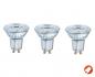 Preview: 3er-PACK OSRAM PAR16 GU10 LED Strahler 4.3W=50W 36° warmweiss GLAS