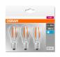 Preview: 3er Pack Osram LED BASE E27 Filament Leuchtmittel 6,5W wie 60W neutralweisses Licht 4000K