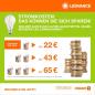 Preview: Osram E14 LED Kerzenlampe CLASSIC besonders effizient Frosted 2,2W wie 40W 2700K warmweißes Licht - Sehr gute Energieeffizienz