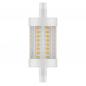Preview: Ledvance R7s LED 78 mm Stab Lampe 7,3W wie 60W warmweißes Licht