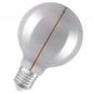 Preview: OSRAM E27 LED Vintage Rauchglas Filament Lampe Magnetic Style in Kugelform 2,2W wie 6W extra warmweißes Licht 1800K