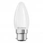 Preview: Ledvance B22D LED Kerzenlampe Classic dimmbar klar 4,8W wie 40W 2700K warmweißes Licht
