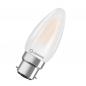 Preview: Ledvance B22D LED Kerzenlampe Classic matt 4W wie 40W 2700K warmweißes Licht