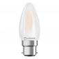 Preview: Ledvance B22D LED Kerzenlampe Classic matt 4W wie 40W 2700K warmweißes Licht