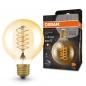 Preview: Osram E27 LED VINTAGE 1906 GLOBE 80 Spiral Gold-Filament LED Lampe dimmbar 2200K 7W wie 48W