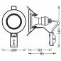 Preview: 5er-Pack Ledvance LED Einbauleuchten SPOT weiß 36° Ausstrahlwinkel 2700k warmweißes Licht