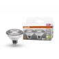 Preview: 2er Pack OSRAM Star GU5.3 LED Star MR 16 Strahler 2,6W=20W 36°-Abstrahlwinkel 2700K warmweißes Licht 12V