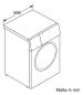 Preview: BOSCH Waschmaschine 9kg Frontlader 1400U AquaStop WGB244040 in Weiß EEK A mit Iron Assist Home Connect