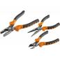 Preview: ChiliTec Zangen-Set "ProGrip", 3-teilig Kombi/Spitzzange, Seitenschneider