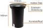Preview: ChiliTec Bodenleuchte "BEL Uni R" ØxT 11x14cm, IP65, GU10 Fassung, rund