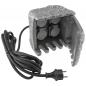 Preview: ChiliTec Gartensteckdose "Stone", 4-fach 250V/16A, IP44, inkl. 5m Zuleitung