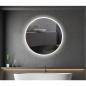 Preview: ChiliTec LED Spiegel "Espelho R50" Ø50cm 230V, 19W, 1400lm, 4000K, Touchschalter