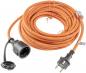 Preview: ChiliTec Verlängerungskabel 15m, IP44, Orange H07RN-F 3G1,5 , Stecker / Kupplung