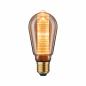 Preview: Paulmann E27 5069 Bundle 2xLED Lampen mit Innenkolben Ringmuster gold 4W 1800K extra warmweißes Licht