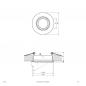 Preview: EVN Decken-Einbaustrahler für Niedervolt GU5.3 Leuchtmittelrund schwenkbar weiß IP20 12V EinbauØ93