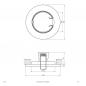 Preview: EVN Decken-Einbaustrahler für GU5.3 Leuchtmittel rund chrom matt IP20 GX5.3 12V EinbauØ55