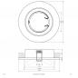 Preview: EVN Decken-Einbaustrahler für GU5.3 Leuchtmittel rund schwenkbar chrom IP20 12V EinbauØ80