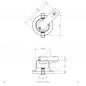 Preview: EVN Decken-Einbaustrahler für GU10 Leuchtmittel rund schwenkbar chrom IP20 EinbauØ68