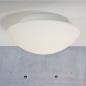 Preview: Deckenleuchte Ufo Maxi opal runde Form für Bad, Flur oder Keller