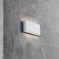 Preview: Flache LED-Außenwandleuchte weiß Superschlankes Design