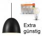 Preview: BUNDLE Nordlux Pendelleuchte Alexander in schwarz inkl. 3 LED Lampen E27 mit Preisvorteil