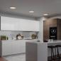 Preview: Flache leistungsstarke LED-Küchen Deckenleuchte in weiss, schaltbare Farbtemperatur