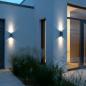 Preview: Nordlux Nico Square 22 elegante Wandleuchte Anthrazit Spritzwasser geschützt dimmbar modernes Design