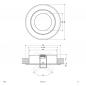 Preview: EVN Decken-Einbaustrahler für GU5.3 Leuchtmittel rund schwenkbar alu IP20 12V EinbauØ68