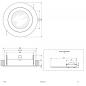 Preview: EVN Decken-Einbaustrahler für GU5.3 Leuchtmittel rund alu IP20 12V EinbauØ72
