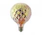 Preview: Flair LED-Lampe E27 ORIENTAL GLOBE TANIS orange dimmbar Strukturglas Sigor