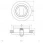 Preview: EVN Decken-Einbaustrahler für GU5.3 Leuchtmittel rund schwenkbar chrom IP20 12V EinbauØ78