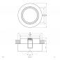 Preview: EVN Decken-Einbaustrahler für GU5.3 Leuchtmittel rund schwenkbar chrom IP20 GX5.3 12V EinbauØ68
